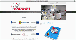 Desktop Screenshot of colonel.com.pl